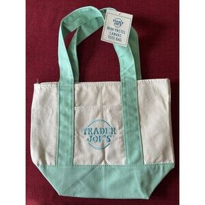 Trader Joe’s Pastel Mini Tote Green